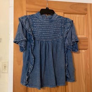 Free People Flowy Boho Top